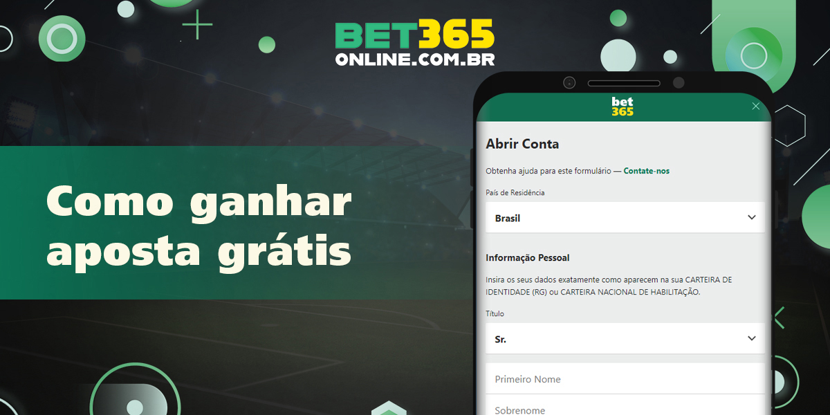 Free4All - Como ganhar R$ 25,00 em aposta grátis da Bet365