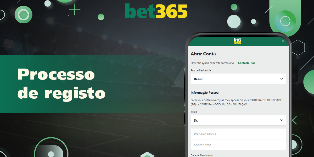 Processo de registro na Bet365 para usuários brasileiros, passo a passo
