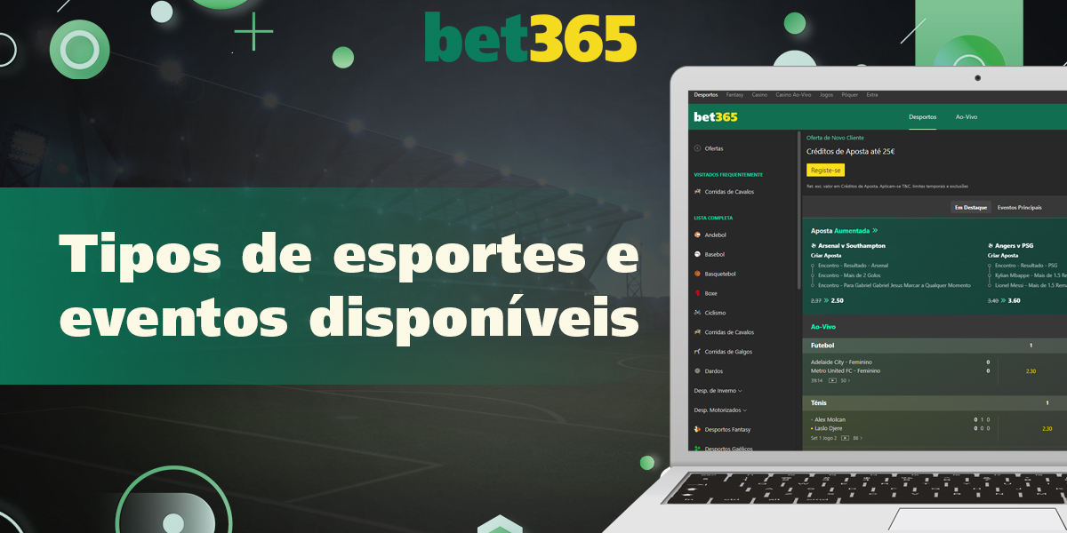 Em quais eventos esportivos ao vivo os clientes brasileiros podem apostar na Bet365

