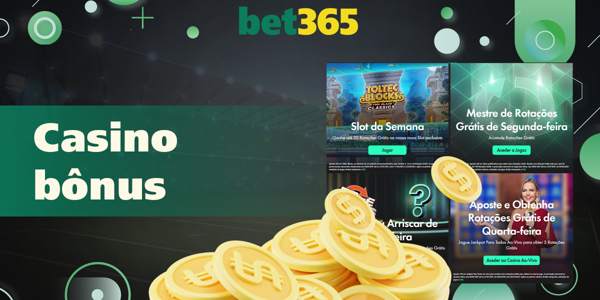 Descrição dos bônus da bet365 para fãs de cassinos online
